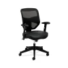HON Prominent Mesh High-Back Task Chair, Adjustable Arms, Black SofThread Leather Seat (BSXVL531SB11)