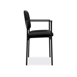 HON Scatter Fabric Stacking Guest Chair, Fixed Arms, Black (BSXVL616VA10)