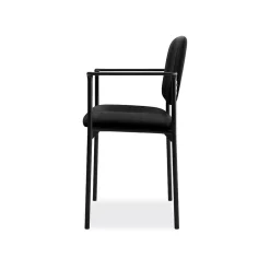 HON Scatter Fabric Stacking Guest Chair, Fixed Arms, Black (BSXVL616VA10)