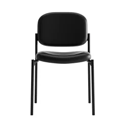 HON Scatter Stacking Guest Chair, Black SofThread Leather (BSXVL606SB11)