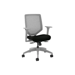 HON Solve Ergonomic Vinyl Swivel Task Chair, Black/Titanium (HSLVTMR.Y1.A.H.TI.UR10.NL.SB.TI)