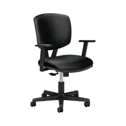 HON Volt SofThread Leather Task Chair, Black (HON5703ASB11)