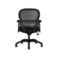 HON Wave Mesh Mid-Back Chair, Synchro-Tilt, Adjustable Arms, Black Sandwich Mesh (BSXVL712MM10)