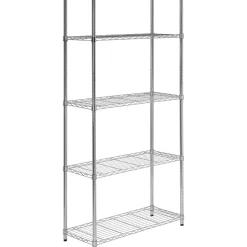 Honey Can Do 5-Tier 200 Lb. Capacity Shelving Unit, Chrome