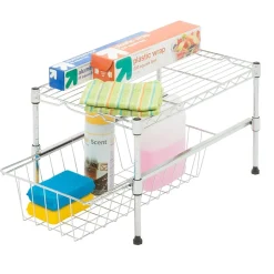 Honey-Can-Do Cabinet 11-3/4", Chrome (SHF-04058)