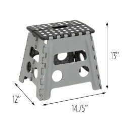 Honey-Can-Do 1.07'H Plastic Step Stool (TBL-09268)