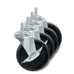 Honey-Can-Do 4-Pack Shelving Unit Casters, Black (SHF-01939)