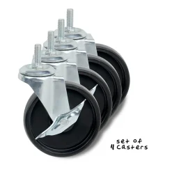 Honey-Can-Do 4-Pack Shelving Unit Casters, Black (SHF-01939)