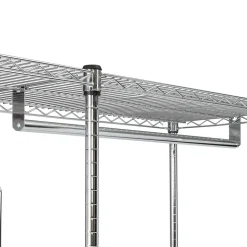 Honey-Can-Do Rolling Closet with Garment Bar and Shelves, 18