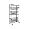 Honey-Can-Do 3-Shelf Steel Shelving Unit, 73.6" x 35.6" x 17.9", Black (SHF-09977)