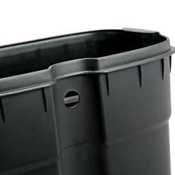 Honey-Can-Do Steel Indoor Trash Can Set with Hinged Lid, 7.92 & 1.32 Gallon, White (TRS-09076)