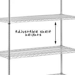 Honey-Can-Do 5-Tier Heavy-Duty Adjustable Shelving Unit with 800-lb Shelf Capacity, 18