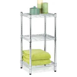 Honey-Can-Do 3-Tier Modular Stacking Shelf, Chrome (SHF-09364)