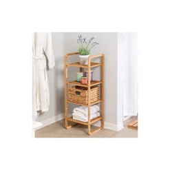 Honey-Can-Do 4-Tier Shelf, Natural Bamboo (SHF-09337)