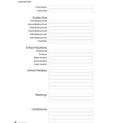 House of Doolittle Lesson Planner Book, Pack of 2 (HOD51007-2)