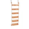 Household Essentials OTD 6-Shelf Hanging Storage Rack, 57" x 19.25" x 6.25", Orange (2152-1)