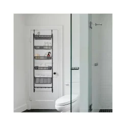 Household Essentials 5-Shelf Plastic Over-the-Door Storage Rack, 20