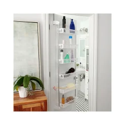 Household Essentials 6-Shelf Plastic Over-the-Door Storage Rack, 18