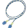 Howard Leight Leightning® Fusion® Multiple-Use Corded Earplugs, Blue/Yellow, 27 dB, 100/BX
