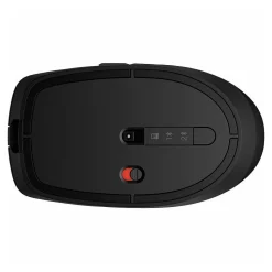 HP 710 Rechargeable Silent Wireless Ergonomic Track-On-Glass Mouse, Black (6E6F2AA)