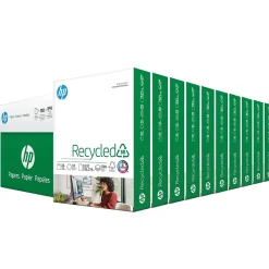 HP 30% Recycled 8.5" x 11" Multipurpose Paper, 20 lbs., 92 Brightness, 5000 Sheets/Carton (HPE1120)