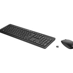HP 230 Wireless Keyboard and Optical Mouse Combo, Jet Black (18H24AA#ABA)