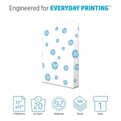 HP 11" x 17" Multipurpose Paper, 92 Brightness, 500/Ream (HPC1117)