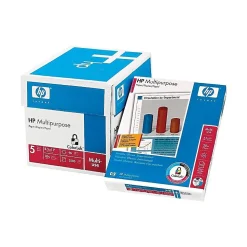 HP 8.5" x 11" Multipurpose Paper, 20 lbs., 96 Brightness, 500/Ream, 5 Reams/Carton (115100)