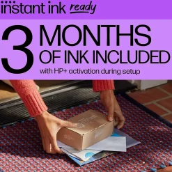 HP DeskJet 2855e Wireless All-in-One Color Inkjet Printer, Scanner, Copier, Best for Home, 3 Months of Ink Included (588S5A)