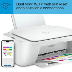 HP DeskJet 2734e Wireless Color Inkjet Printer, All-In-One, Print, Scan, Copy, 6 Months FREE Ink with HP+ (26K72A#B1H)