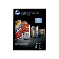 HP Enhanced Glossy Tri-Fold Business Paper, 8.5" x 11", 150 Sheet/Pack (Q6612A)
