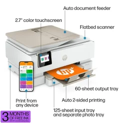 HP Envy Inspire ENVY 7955e Wireless Color Inkjet Printer, All-In-One, Print, Scan, Copy (1W2Y8A#B1H)