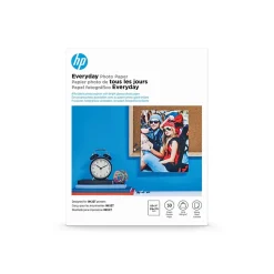 HP Everyday Glossy Photo Paper, 8.5" x 11", 50 Sheet/Pack (Q8723A)
