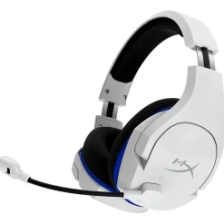 HP HyperX Cloud Stinger Core Wireless Noise Canceling Stereo Gaming Headset, White/Blue (4P5J1AA)