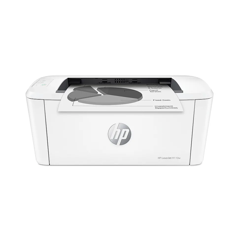 HP LaserJet M110w Wireless Black & White Printer, Best for Home Office (7MD66F)