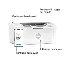 HP LaserJet M110w Wireless Black & White Printer, Best for Home Office (7MD66F)