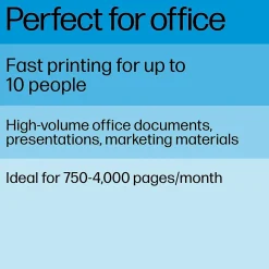 HP LaserJet Pro 4001n Wired Black & White Laser Printer, Single Function Print, Best for Office (2Z599F)