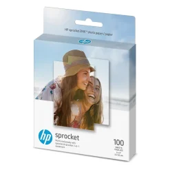 HP Matte Photo Paper, 2" x 3", 100 Sheets/Pack (HPIZ2X3100)