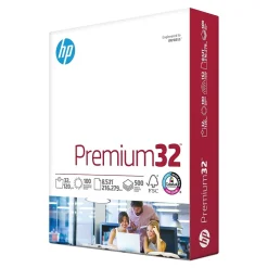 HP Premium32 8.5" x 11" Multipurpose Paper, 32 lbs., 100 Brightness, 500 Sheets/Ream (113100)