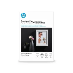 HP Premium Plus Glossy Photo Paper, 4" x 6", 100 Sheet/Pack (CR668A)