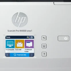 HP Scanjet Pro N4000 Snw1 Duplex Desktop Document Scanner, White (6FW08A#BGJ)