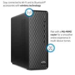 HP Slim Desktop Computer, Intel Core i3-1210, 8GB RAM, 256GB SSD, Mouse & Keyboard Included, Windows 11 Home