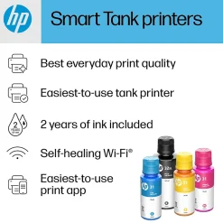 HP Smart Tank 7602 Wireless All-in-One Color Ink Tank Printer Scanner Copier Fax, 2 years of ink (28B98A)