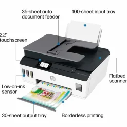 HP Smart Tank Plus 651 Wireless All-in-One Ink Tank Printer with up to 2 Years of Ink Included (7XV38A)