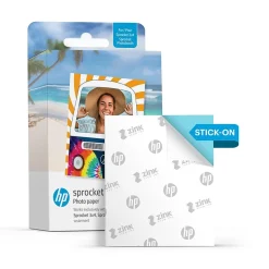 HP Sprocket 3.5 x 4.25" Zink Sticky-Backed Photo Paper, 100 Sheets/Pack (HPIZ3X4100)
