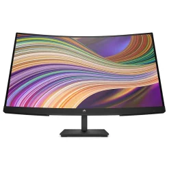 HP V27c G5 27" Curved LCD Monitor, Black (65P60AA#ABA)