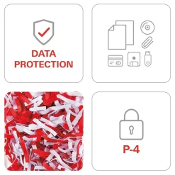 HSM SECURIO P44ic 46-Sheet Cross-Cut Multi-Media Shredder (1873)