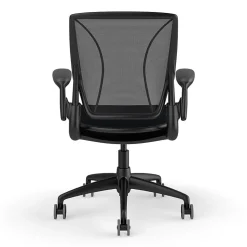 Humanscale Diffrient World Ergonomic Fabric/Mesh Swivel Task Chair, Black (W11BM10CF10SHNSC)