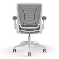 Humanscale Diffrient World Ergonomic Mesh Swivel Task Chair, White/Black (W11BN10N10SHNSC)