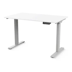 Humanscale eFloat Go 2.0 48"W Electric Rectangular Adjustable Standing Desk, White (FYH12TS2448WH)